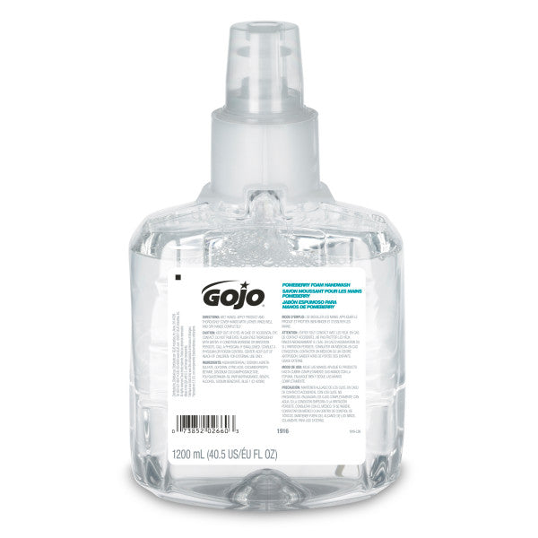 GOJO® Pomeberry Foam Handwash Refill for GOJO® LTX-12™ Dispenser, 1200 mL cartridge, 2/Case