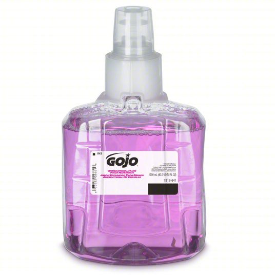 GOJO® Antibacterial Plum Foam Handwash Refill for the GOJO ADX-12 Dispenser, 1250 mL cartridge, 3/case