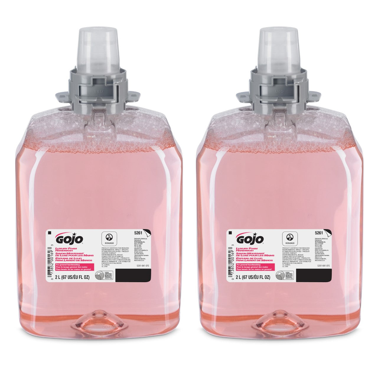 GOJO® Luxury Foam Cranberry Handwash Refill for GOJO® FMX-20™ Dispenser, 2000 mL cartridge, 2/Case