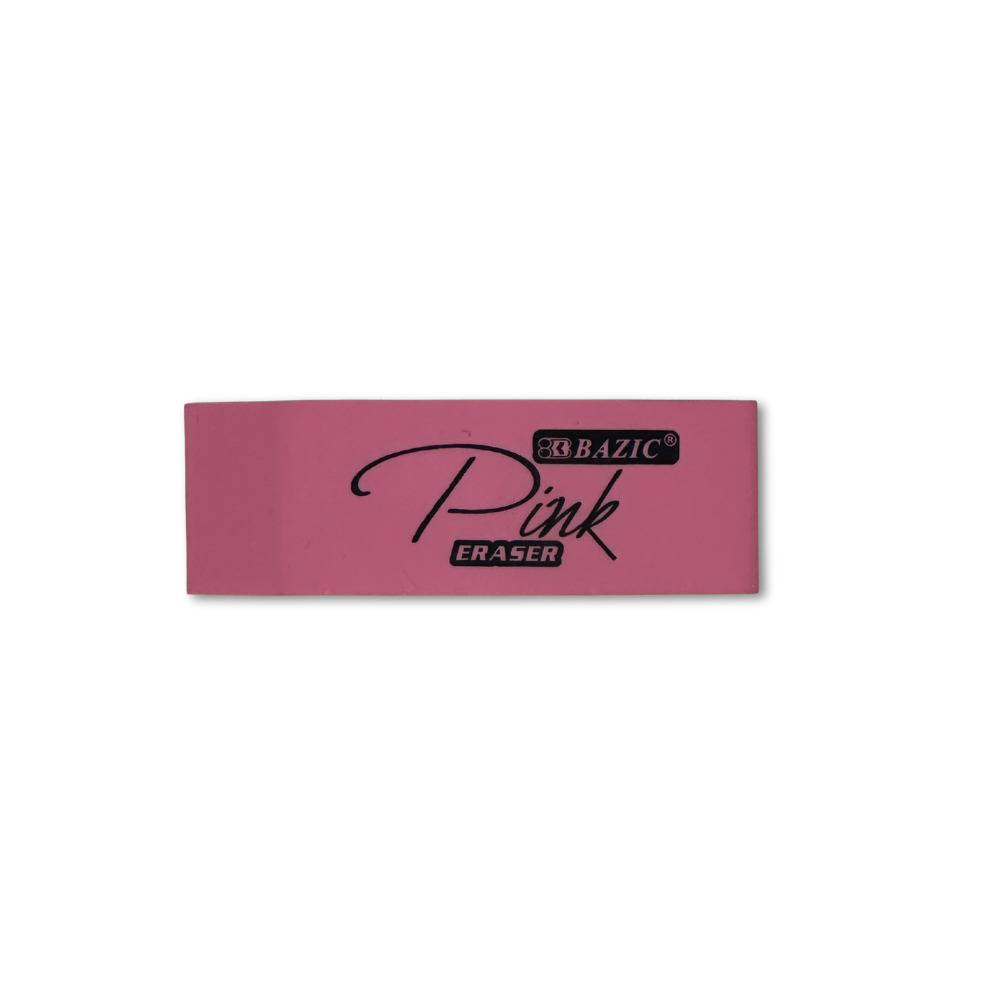 Pink Beveled Eraser
