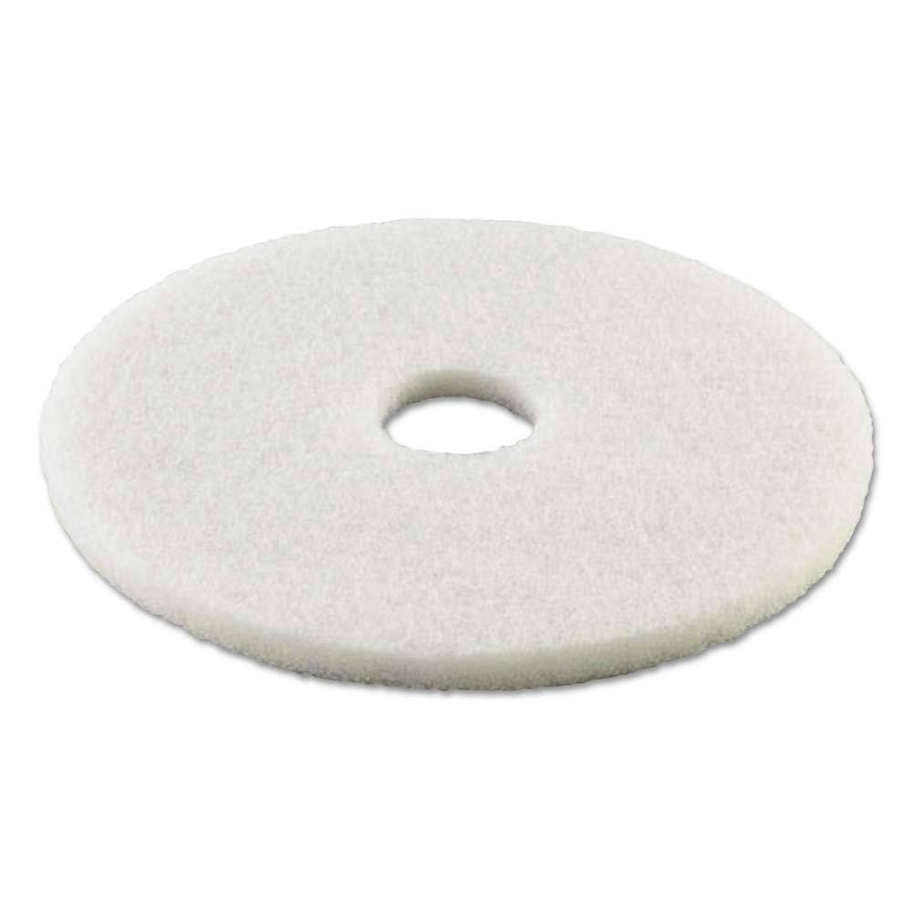 Floor Maintenance Pads- Polishing: 20" White Pads, 5 pads/box