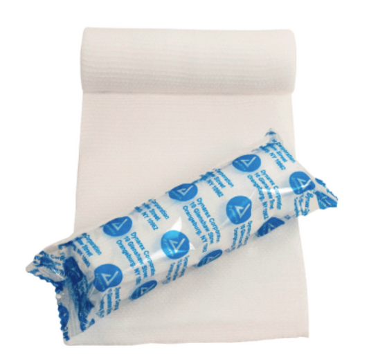 Stretch Gauze Bandages, Individually Wrapped, 4"x 4.1 yards