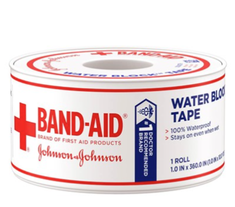 Band-Aid Water Block Waterproof Medical Tape, 1"x10yds