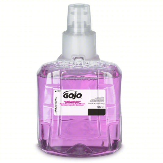 GOJO® Antibacterial Plum Foam Handwash Refill for the GOJO ADX-12 Dispenser, 1250 mL cartridge, 3/case