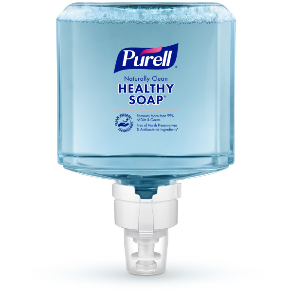 PURELL® CRT HEALTHY SOAP™ Naturally Clean Foam Refill for PURELL® ES8 Touch-Free Soap Dispensers, 1200 mL cartridge, 2/Case