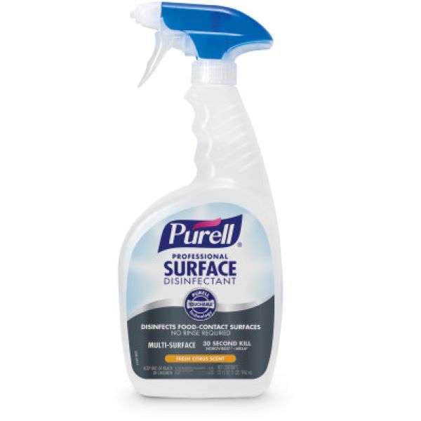 PURELL® Professional Surface Disinfectant Spray: 32 fl oz, Ready to Use, Capped Bottle with Spray Trigger Banded to Bottle, 3/Case