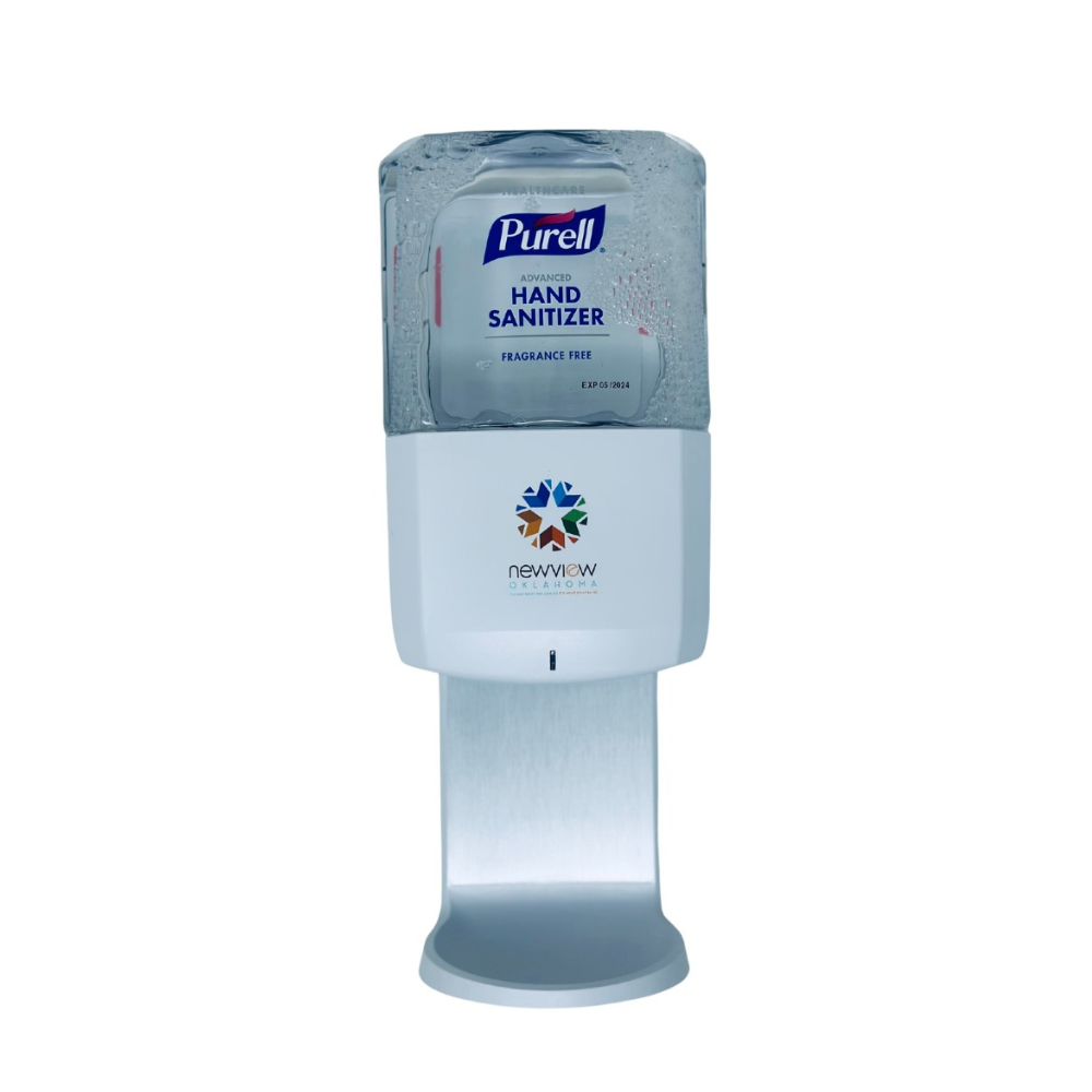 PURELL® ES8 Automatic Touch Free Hand Sanitizer Dispenser with State of Oklahoma Seal, White