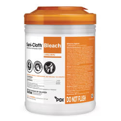 Sani-Cloth Bleach Germicidal Wipes, 160ct Canister, 6/case