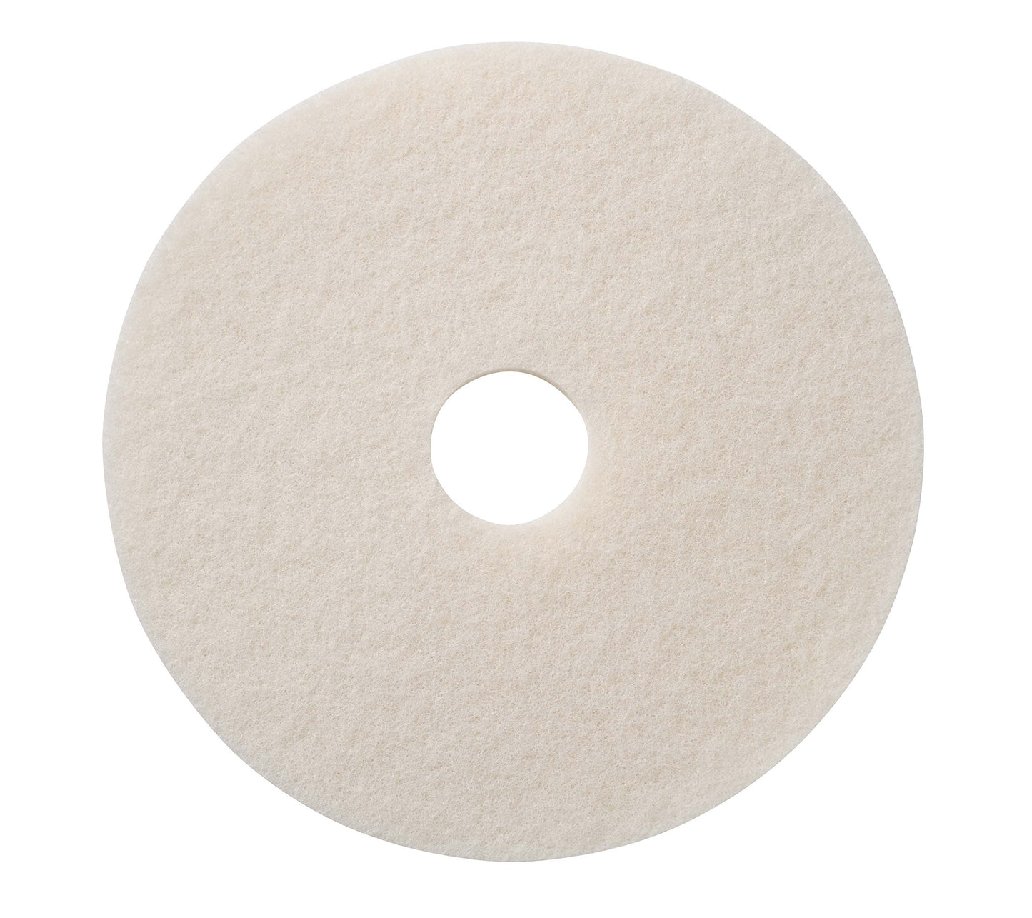 Floor Maintenance Pads- Polishing: 13" White Pads, 5 pads/box