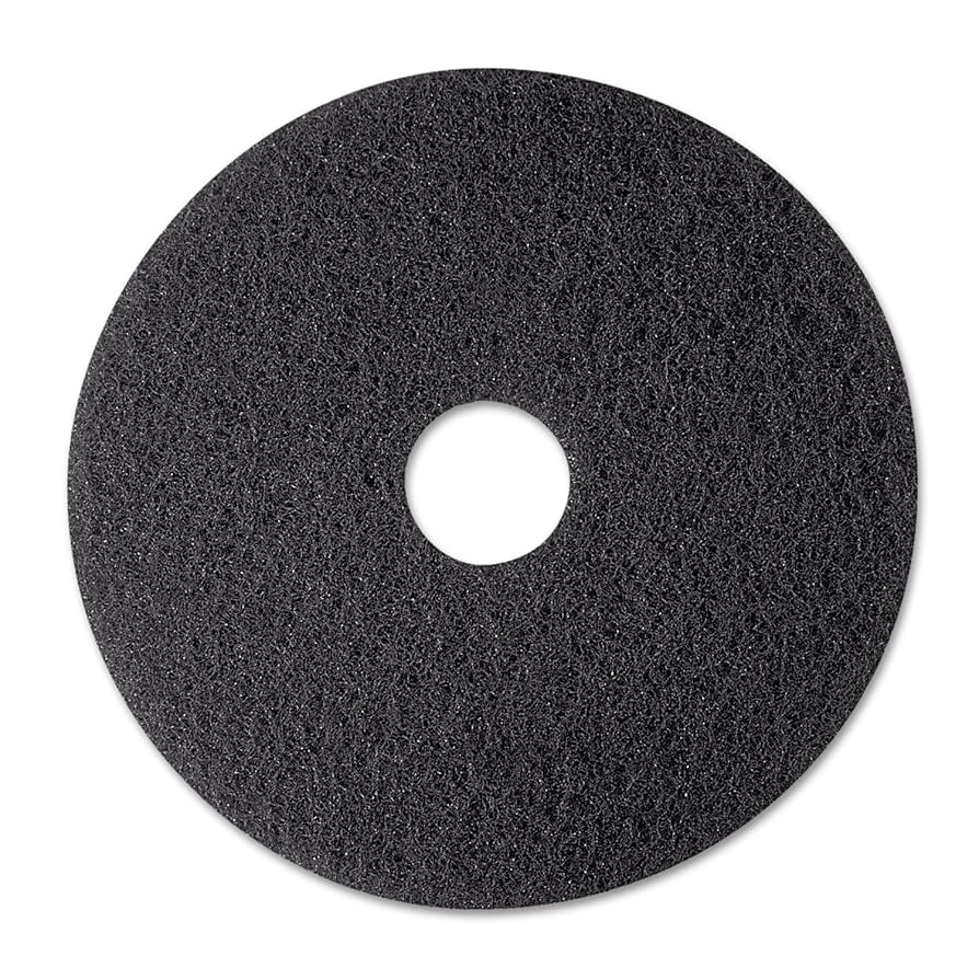 Floor Maintenance Pads- Stripping: 18" Black Pads, 5 pads/box