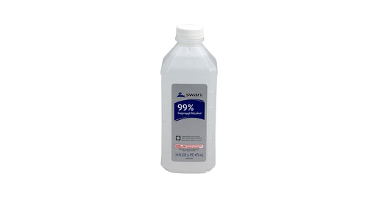 Rubbing Alcohol: Isopropyl 99%, 16 oz bottle, 12/case