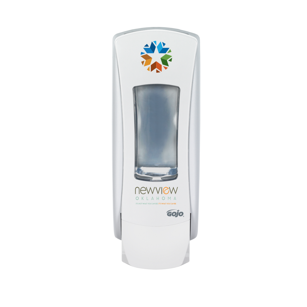 GOJO® ADX-12™ Manual Push Style Dispenser for Foam Soap, Features the Oklahoma State Seal