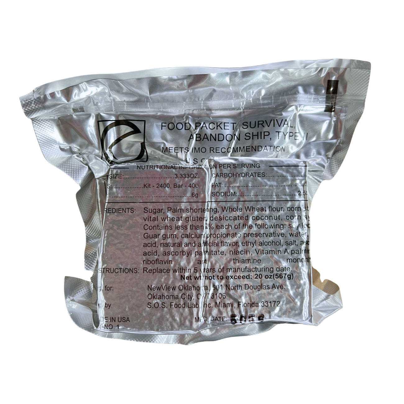 RATION - ABANDON SHIP FOOD PACKET