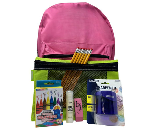 PK–5th Grade Base Kit in a 15" Backpack- Assorted Colors