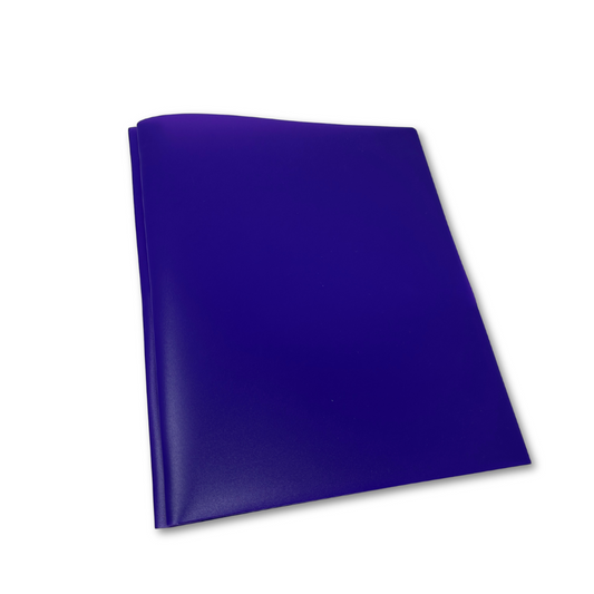 2 Pocket Poly Folder with Prongs, Assorted colors